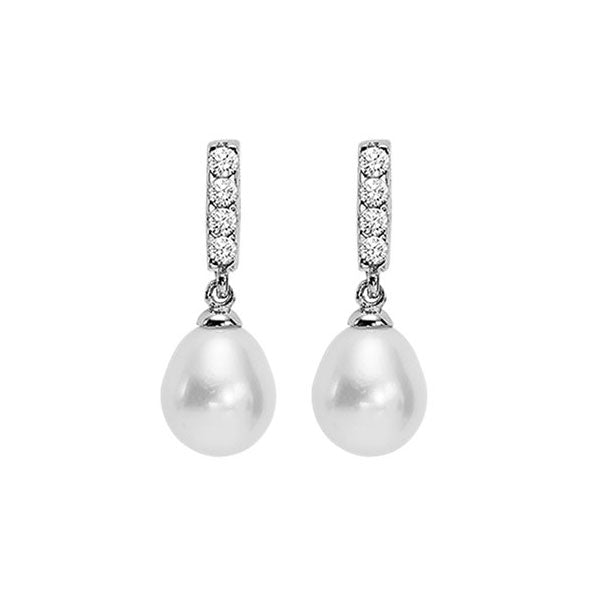 Silver Pearl Earrings