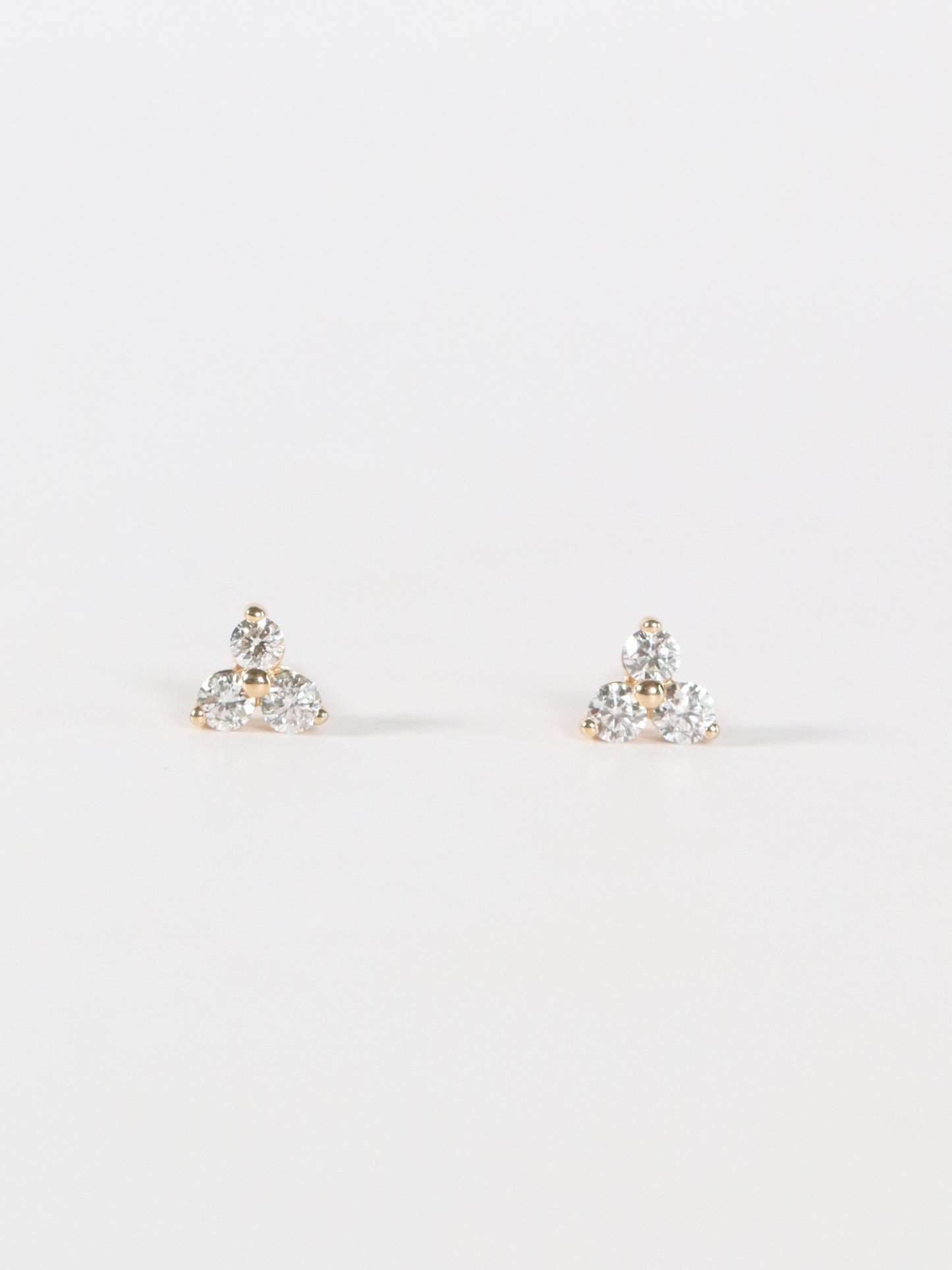 Trio Diamond Cluster Studs