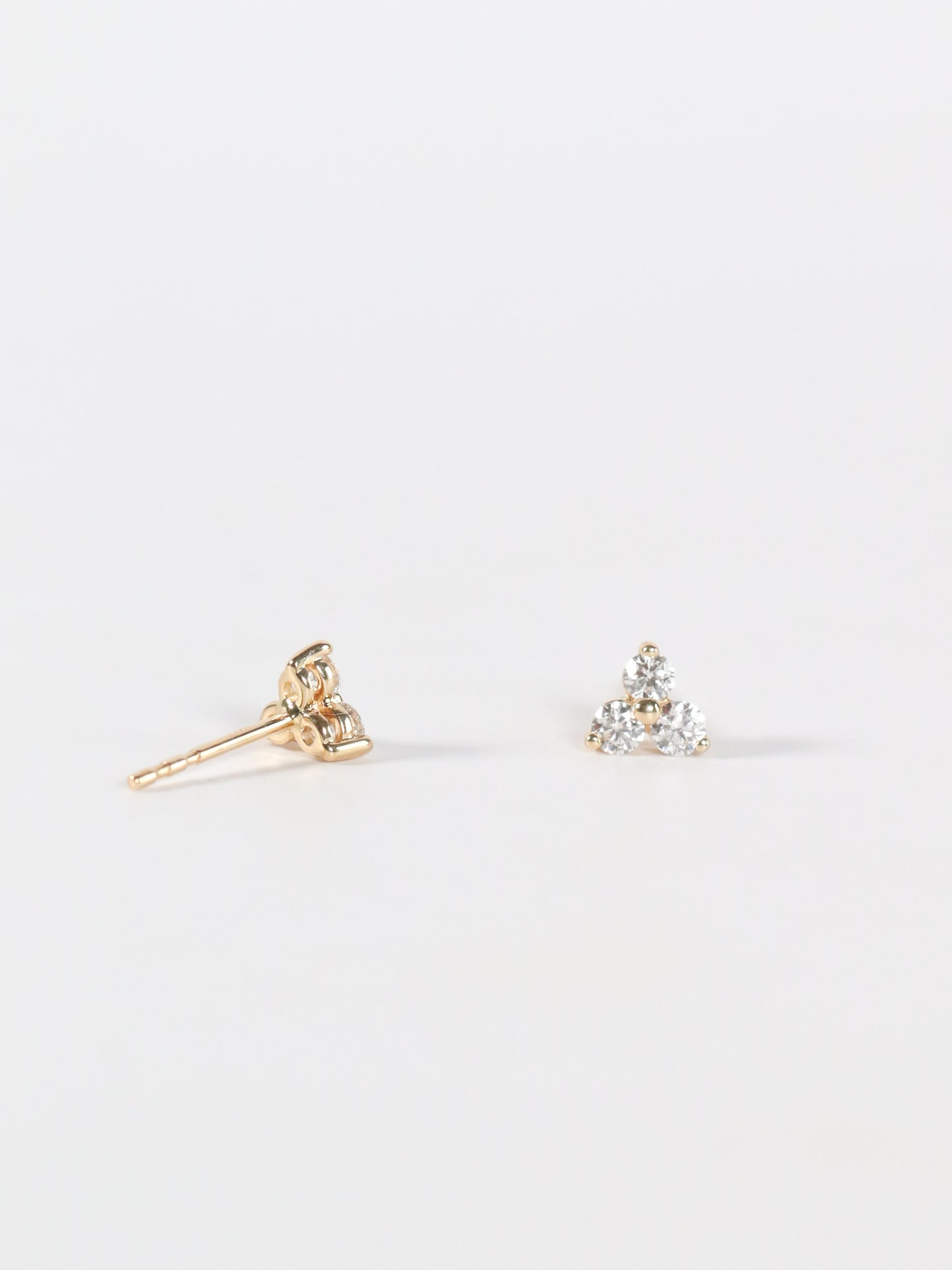 Trio Diamond Cluster Studs