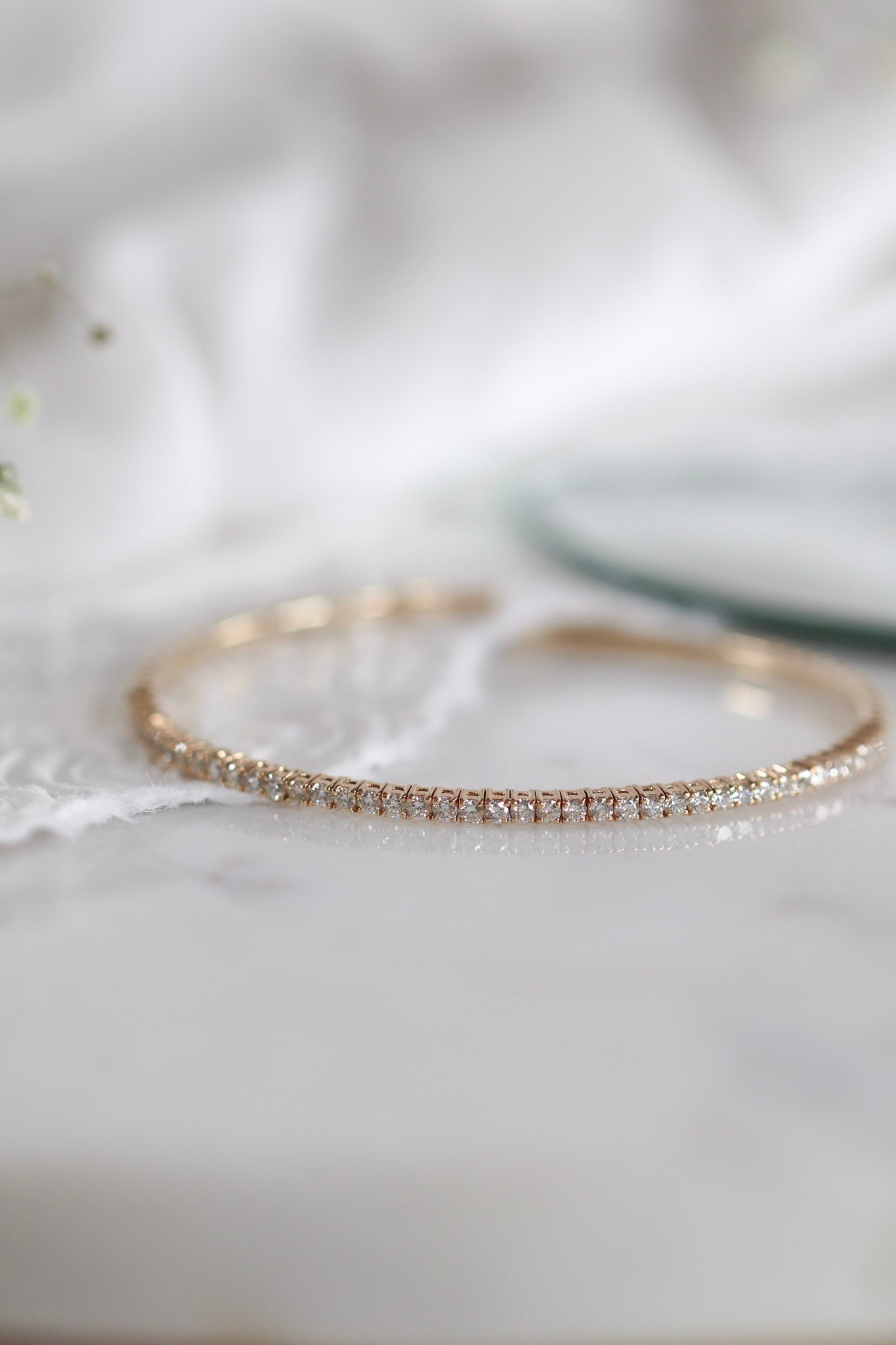 Diamond Flexi Bangle Bracelet