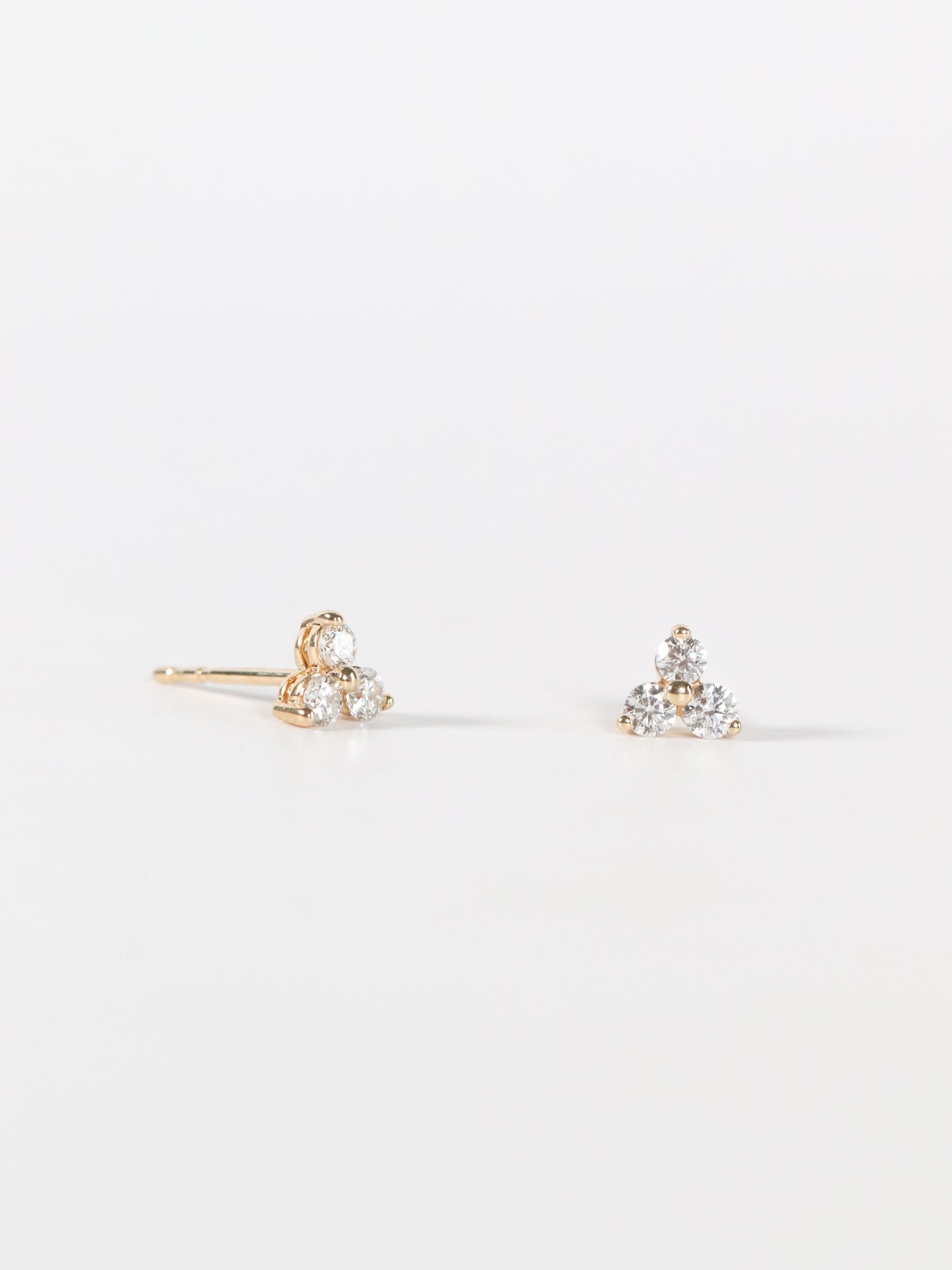 Trio Diamond Cluster Studs
