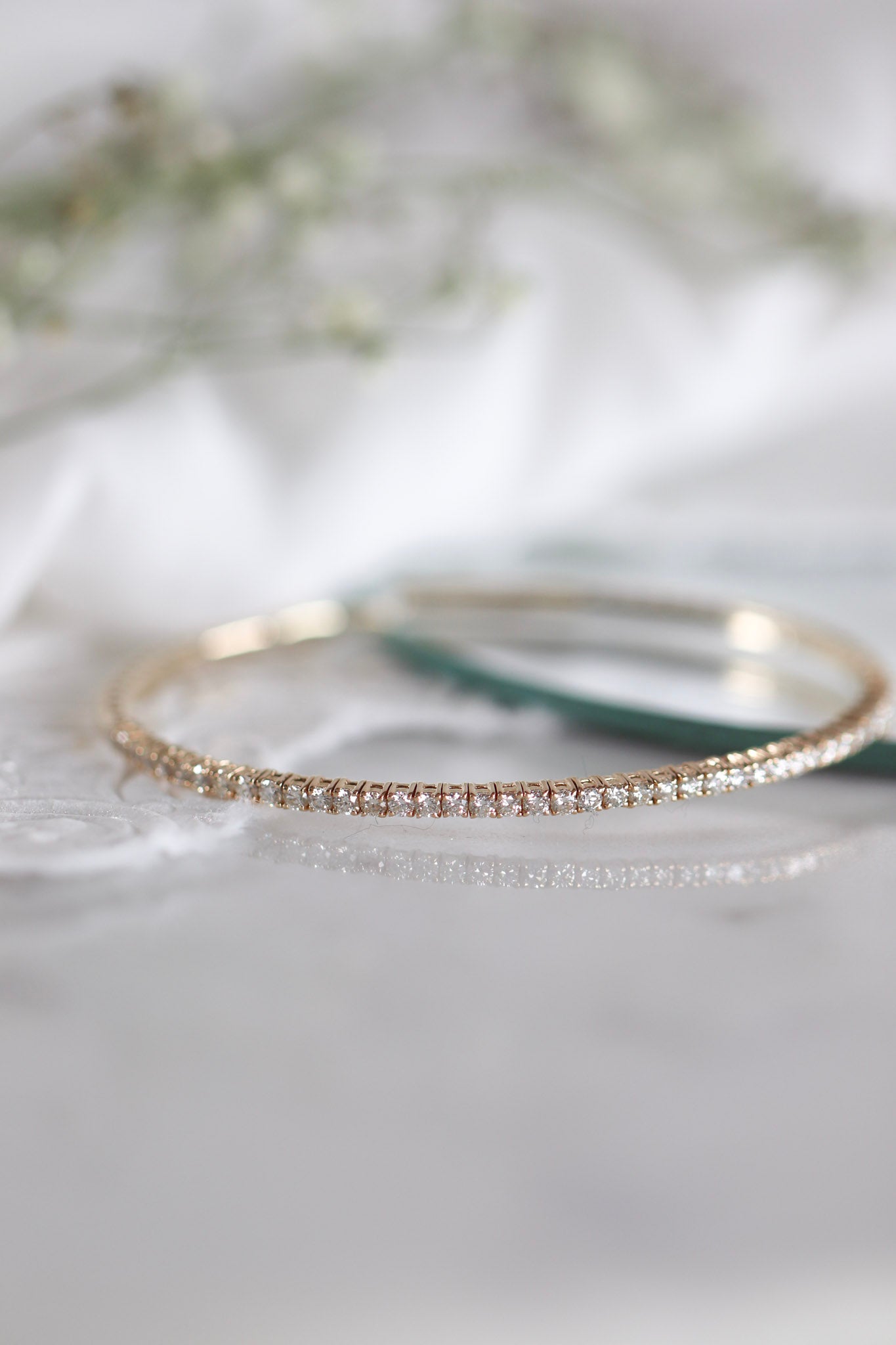Diamond Flexi Bangle Bracelet