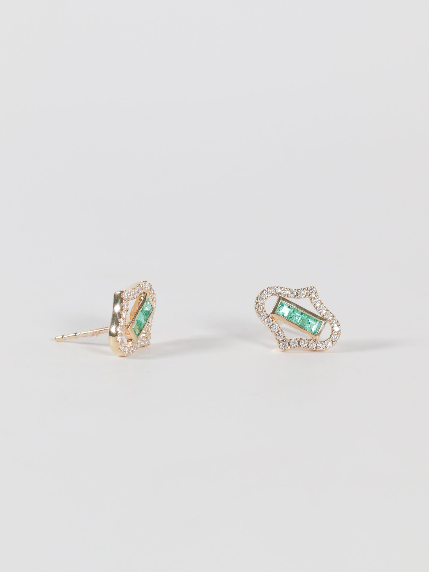 Emerald & Diamond Earrings