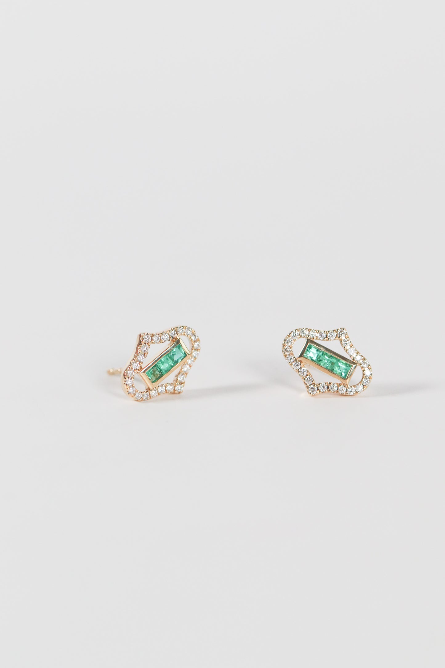 Emerald & Diamond Earrings