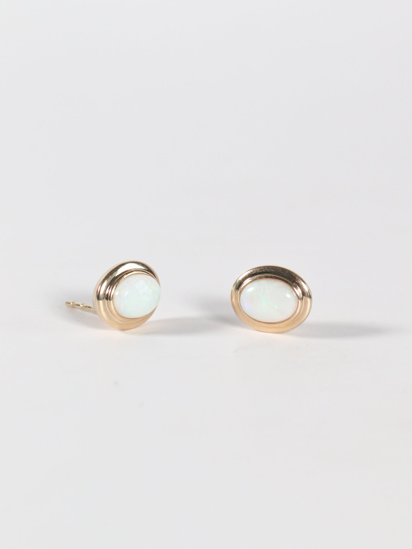 Oval Opal Studs