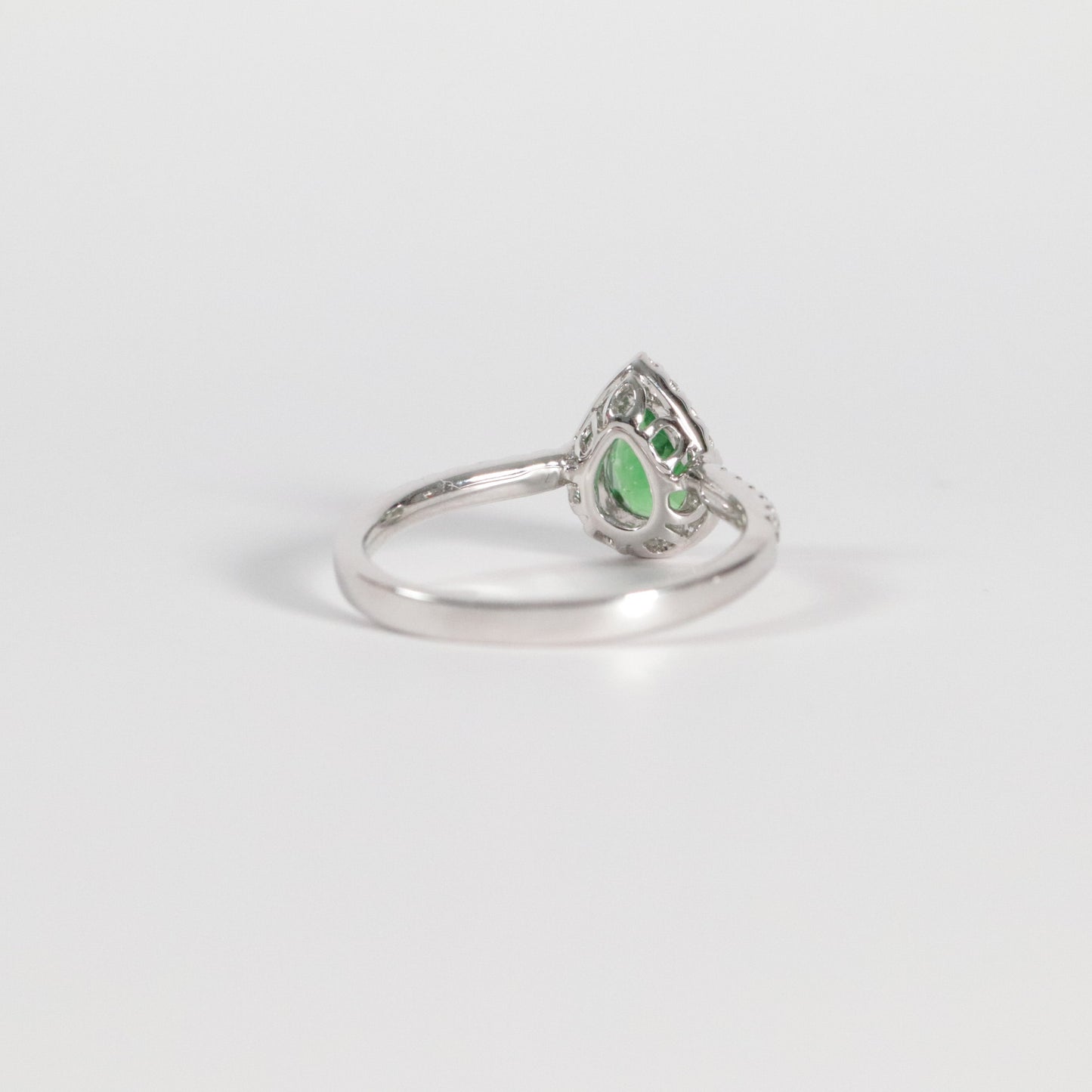 Tsavorite Garnet + Diamond Ring