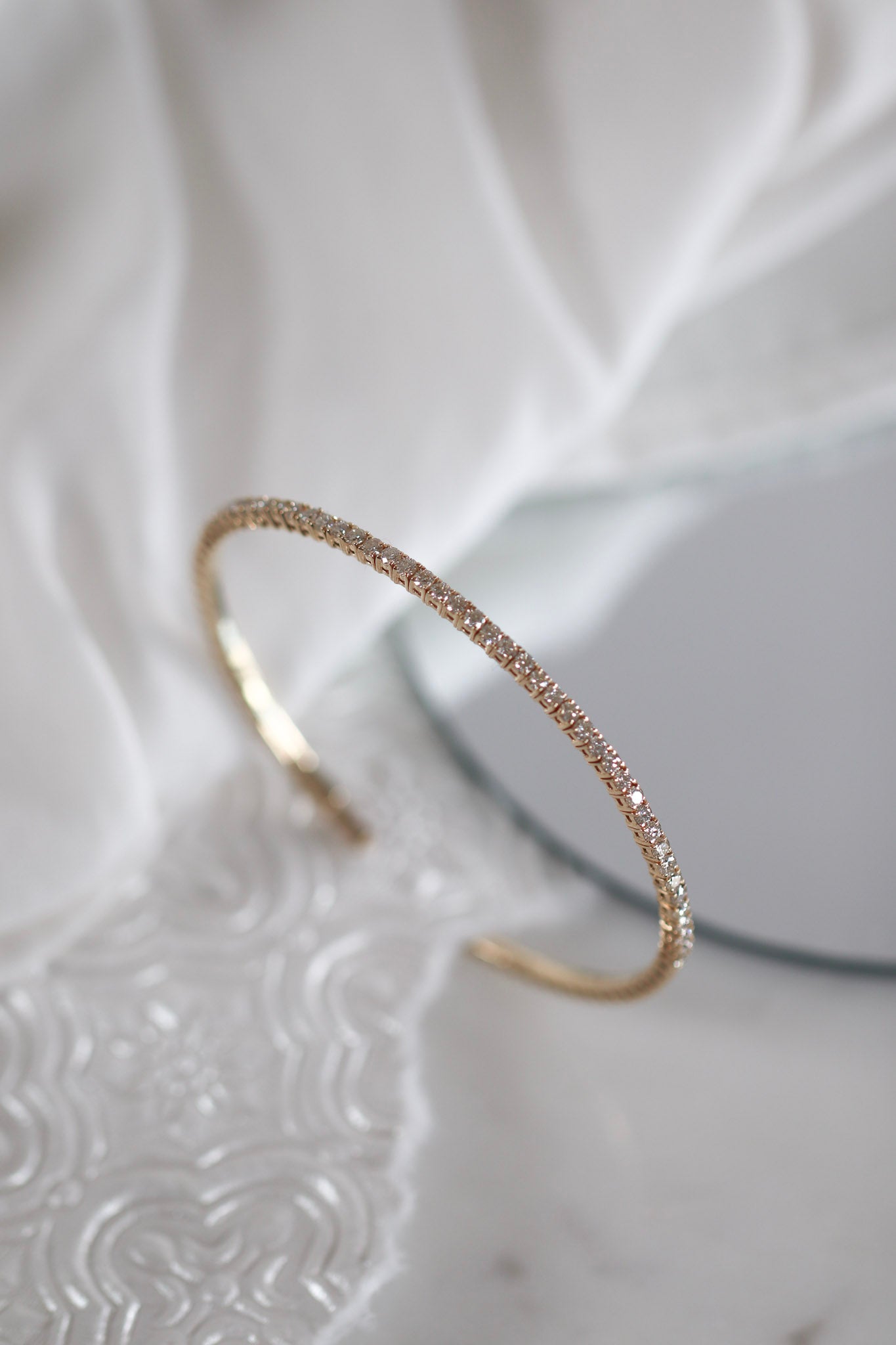 Diamond Flexi Bangle Bracelet