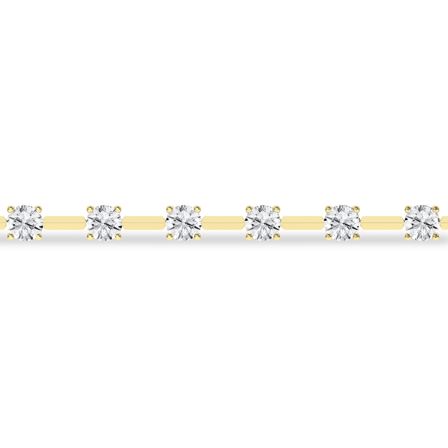 Lab Grown Diamond Station Bracelet 4ctw