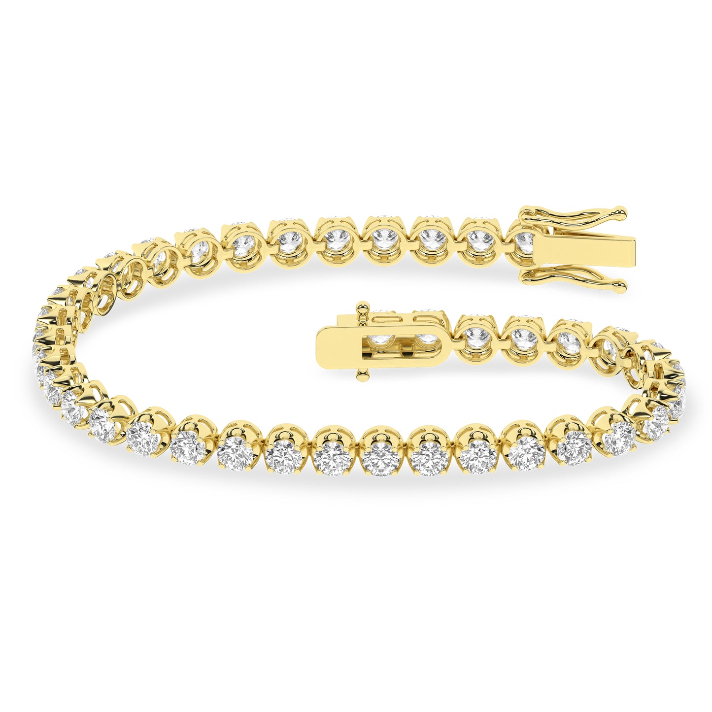 Lab Grown Diamond Crown Tennis Bracelet 7ctw