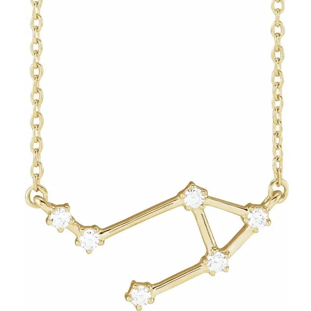 Libra Diamond Constellation Necklace