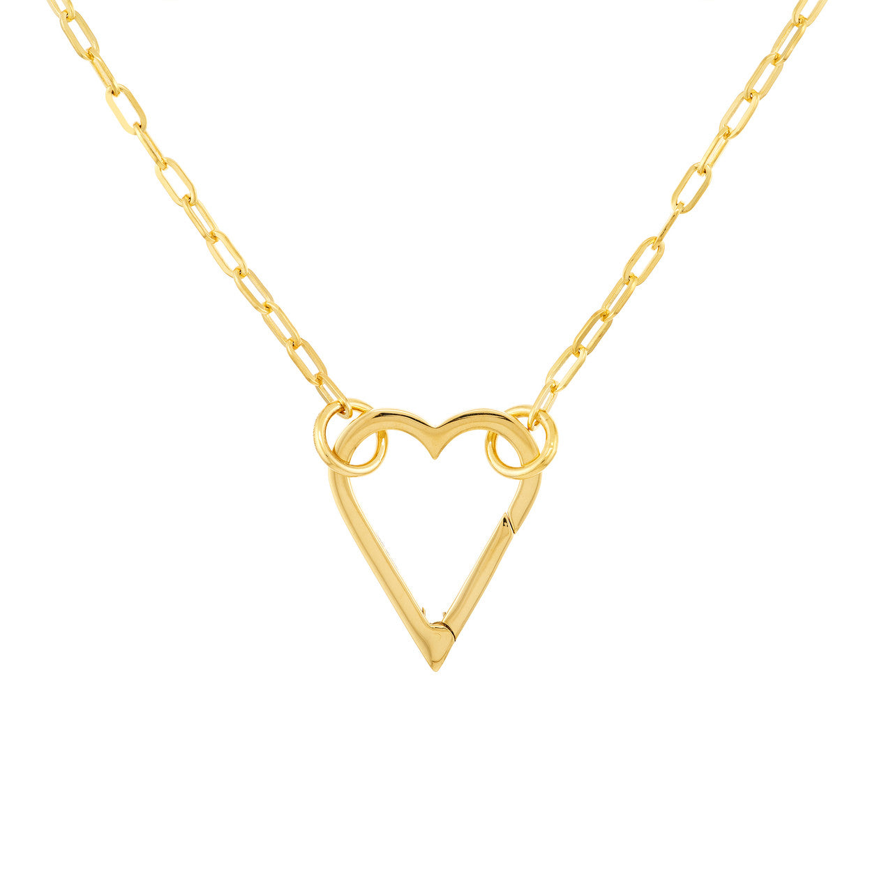 Open Heart Push Lock