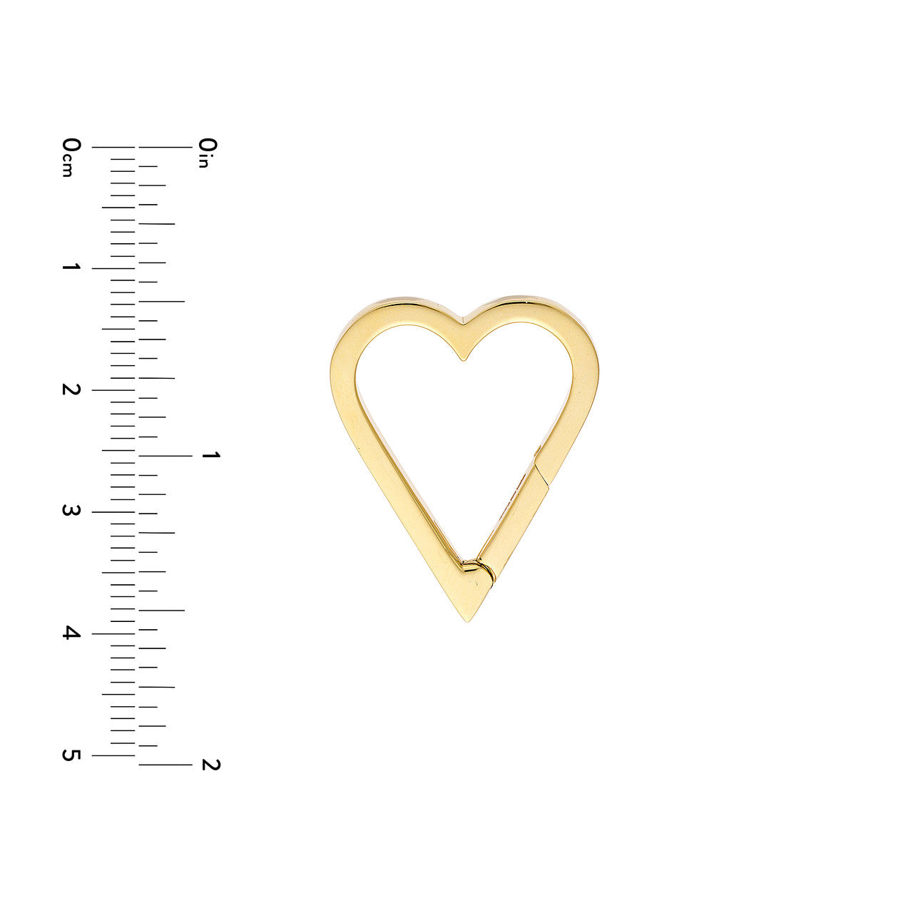 Open Heart Push Lock