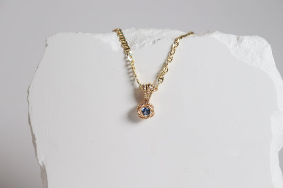Yogo + Montana Sapphire Necklaces
