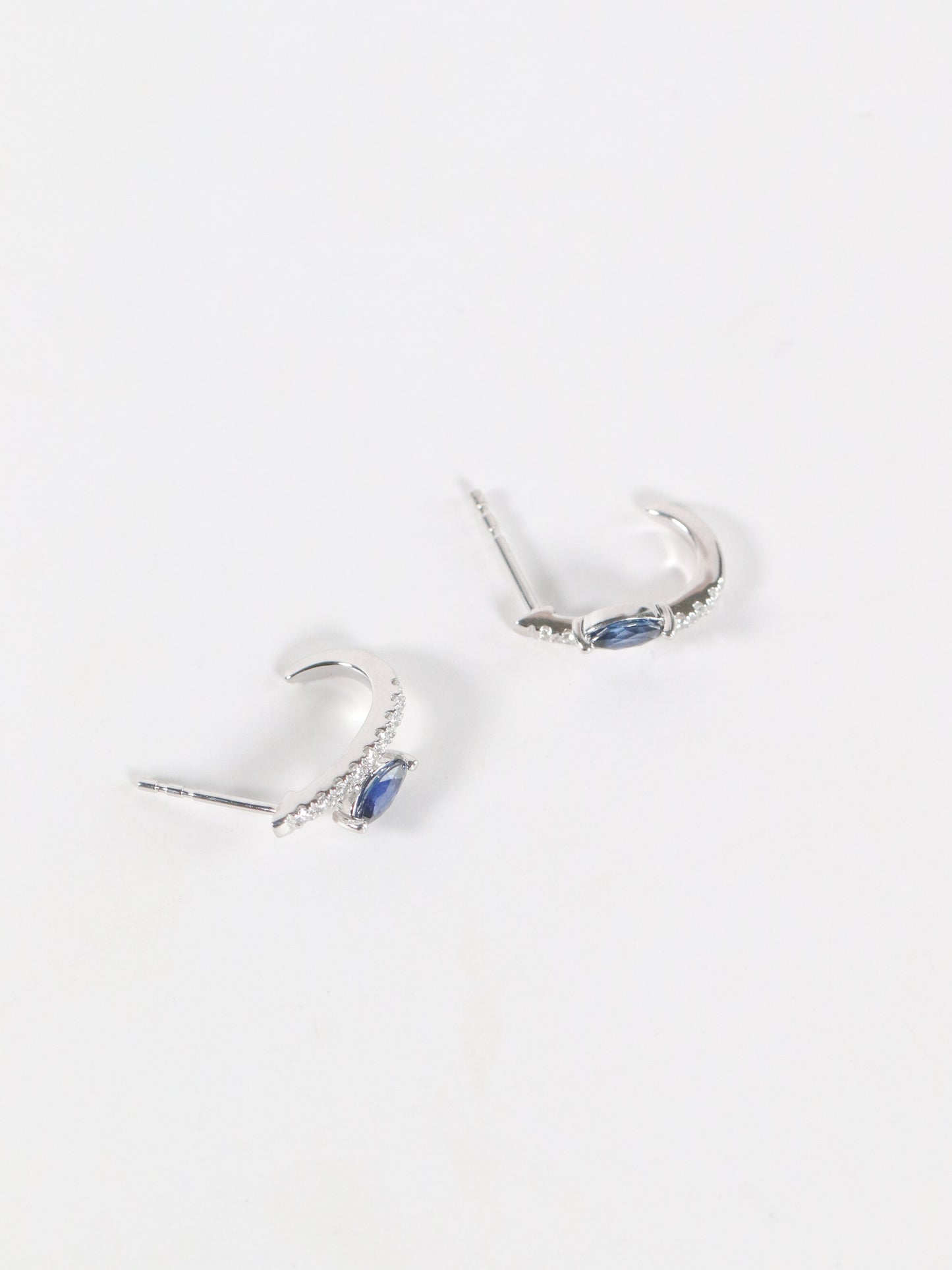 Marquise Blue Sapphire Earrings