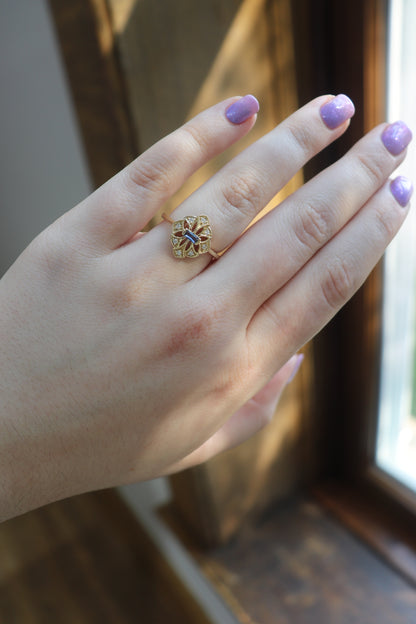 'Leilani' Yogo Sapphire Ring