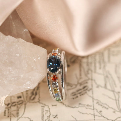 ‘Jora’ Montana Sapphire Ring - SPFJ Custom Collection