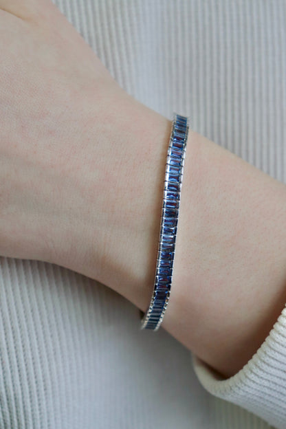 Yogo Sapphire Baguette Eternity Bracelet