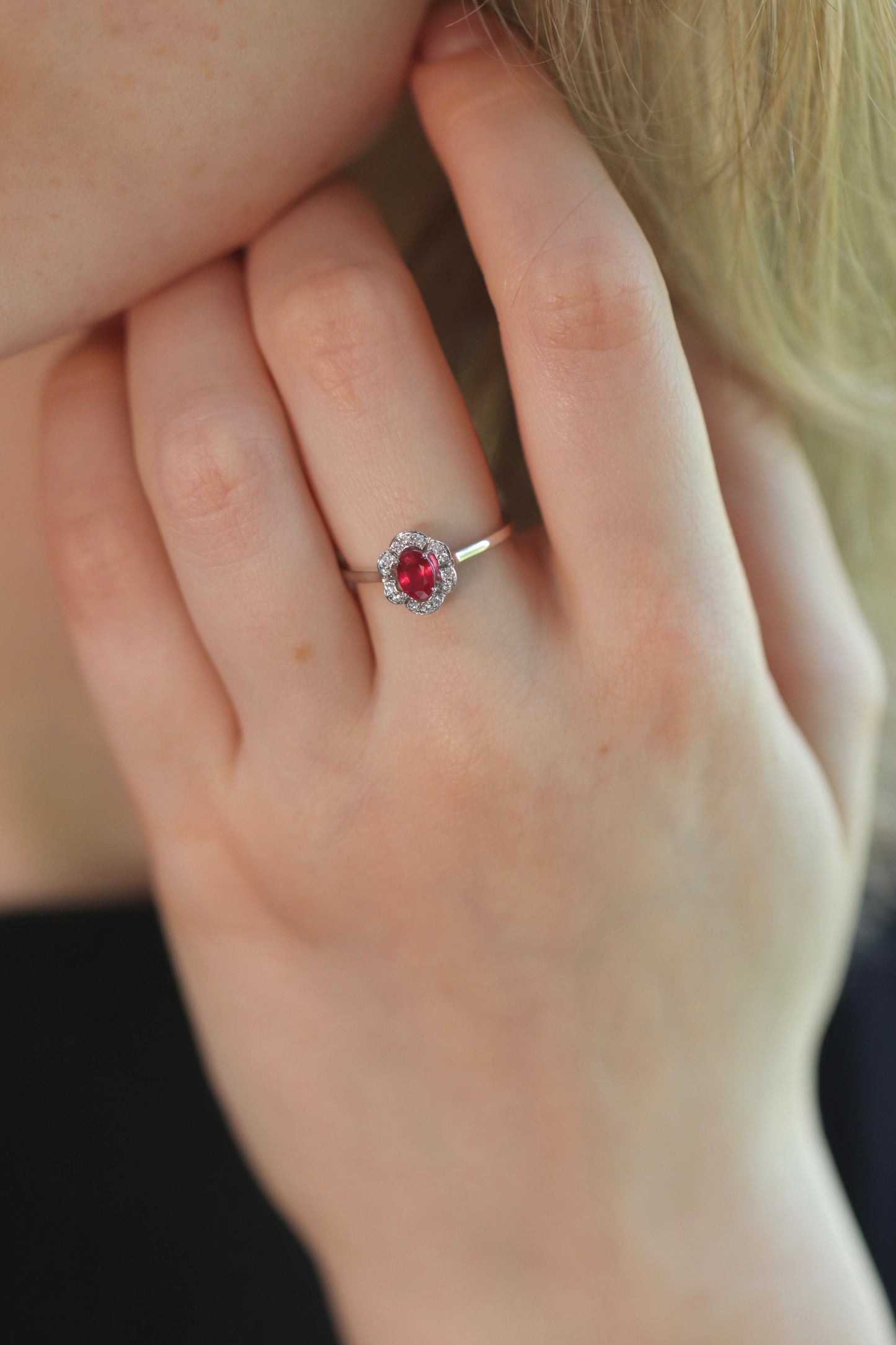 Ruby + Diamond Ring