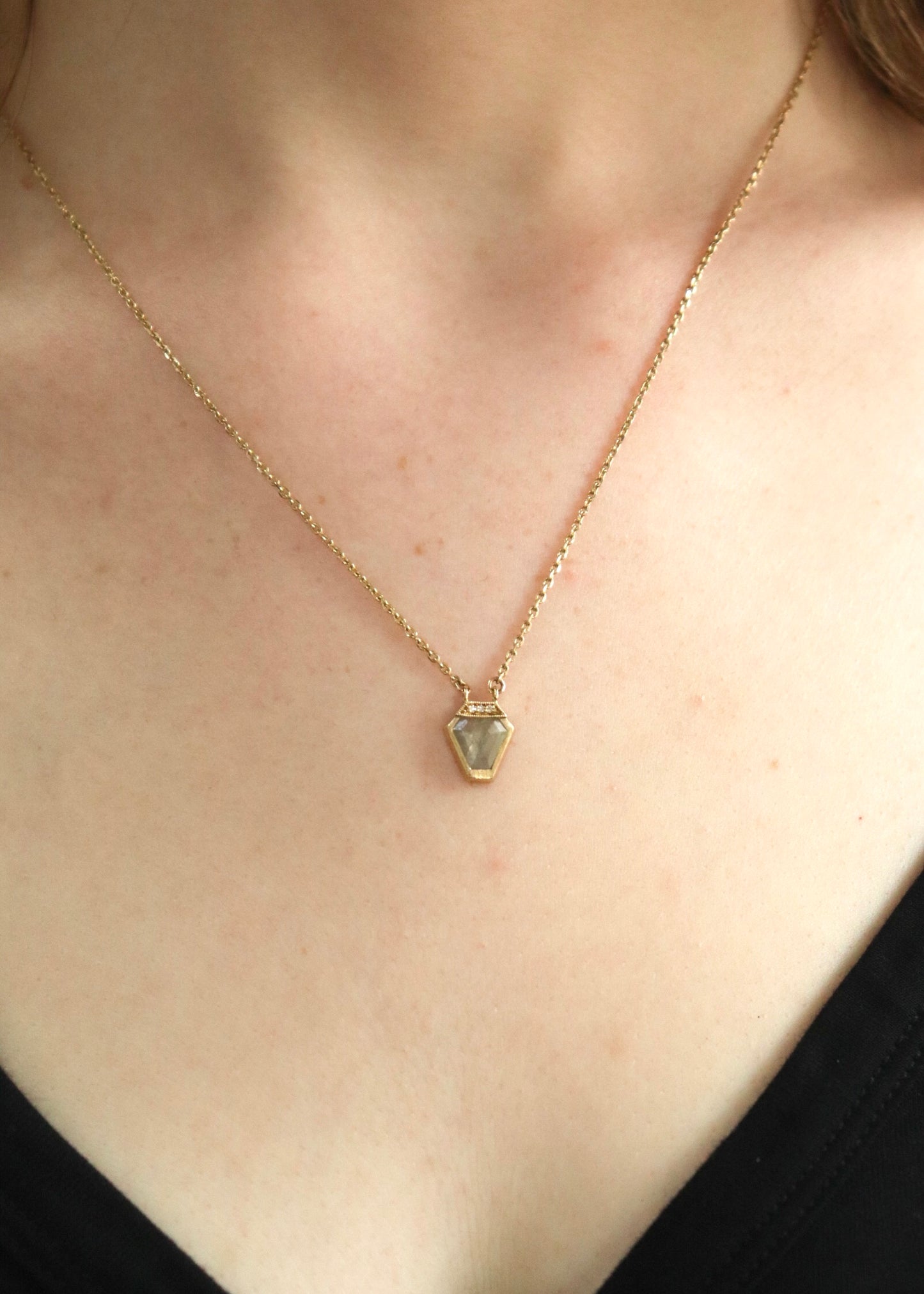 Salt & Pepper Diamond Necklace