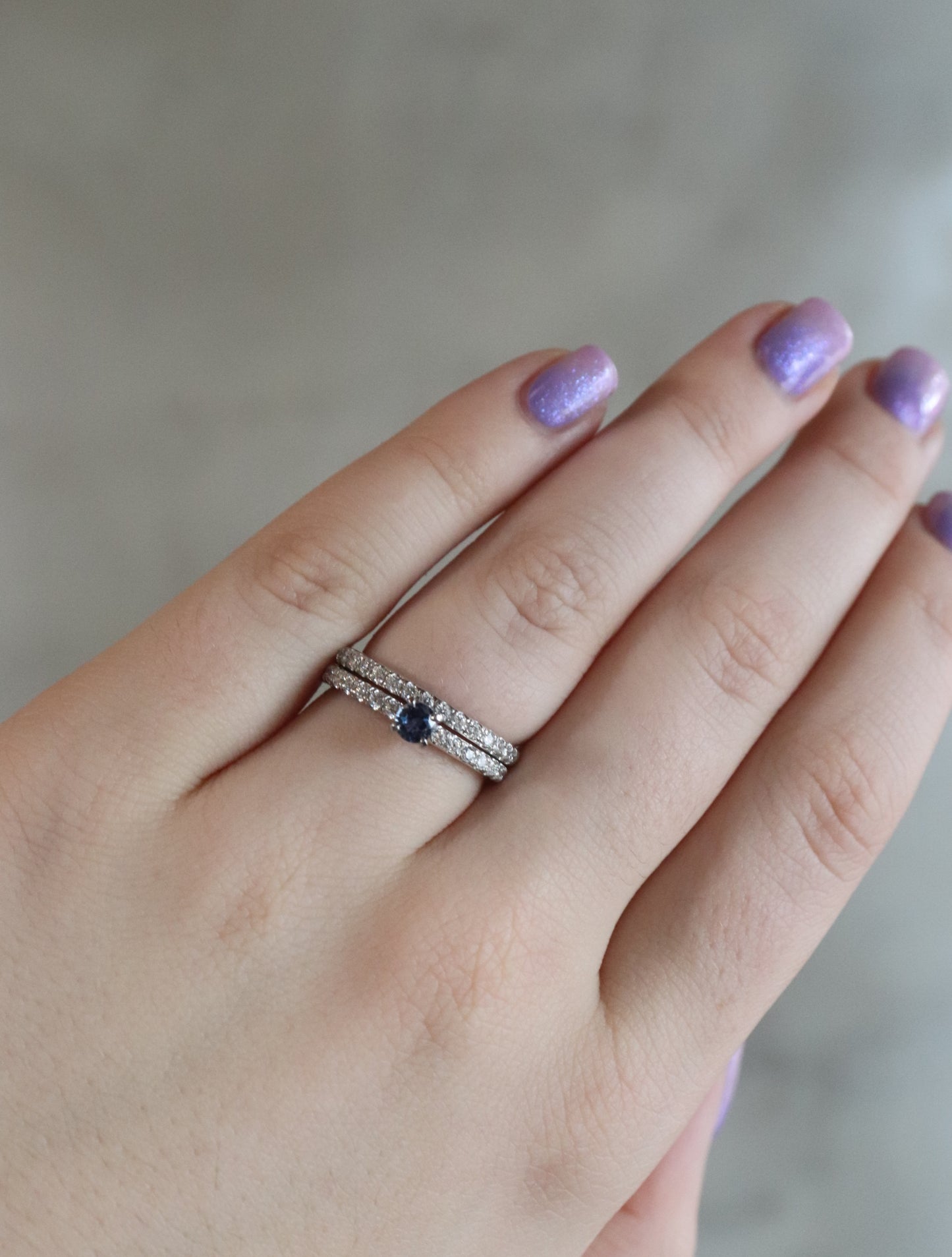 'Dakota' Yogo Sapphire Ring Set