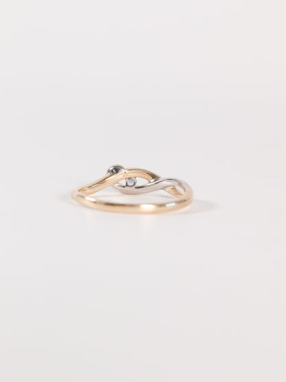 ‘Valeria’ -SPFJ Custom- Two-Tone Twirl Ring