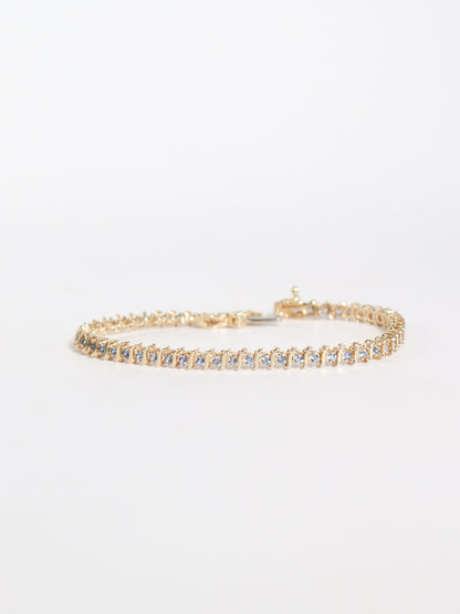 Yellow Yogo Sapphire Tennis Bracelet