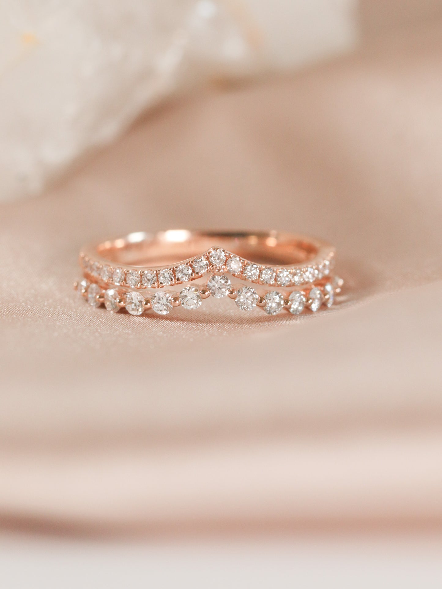 Rose Gold Double Contour Band