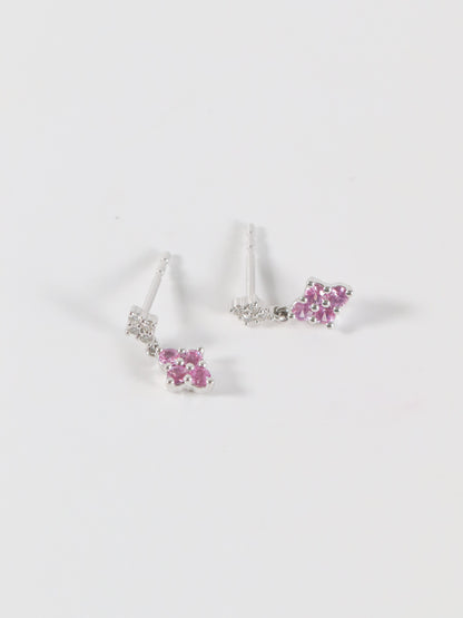 'Blush' - Pink Sapphire Studs