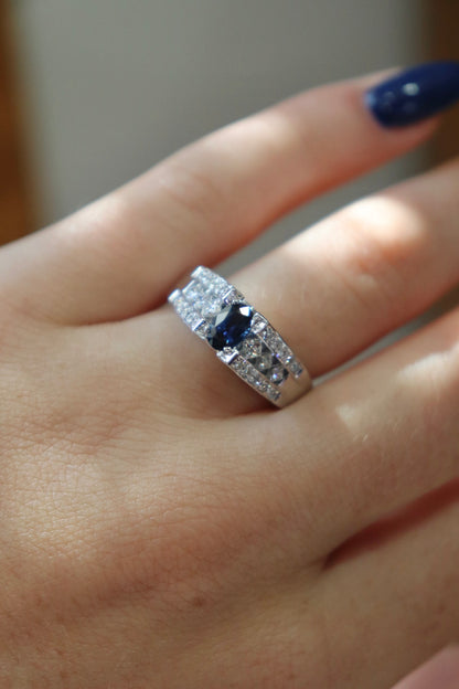 'Evelyn' Yogo Sapphire Ring