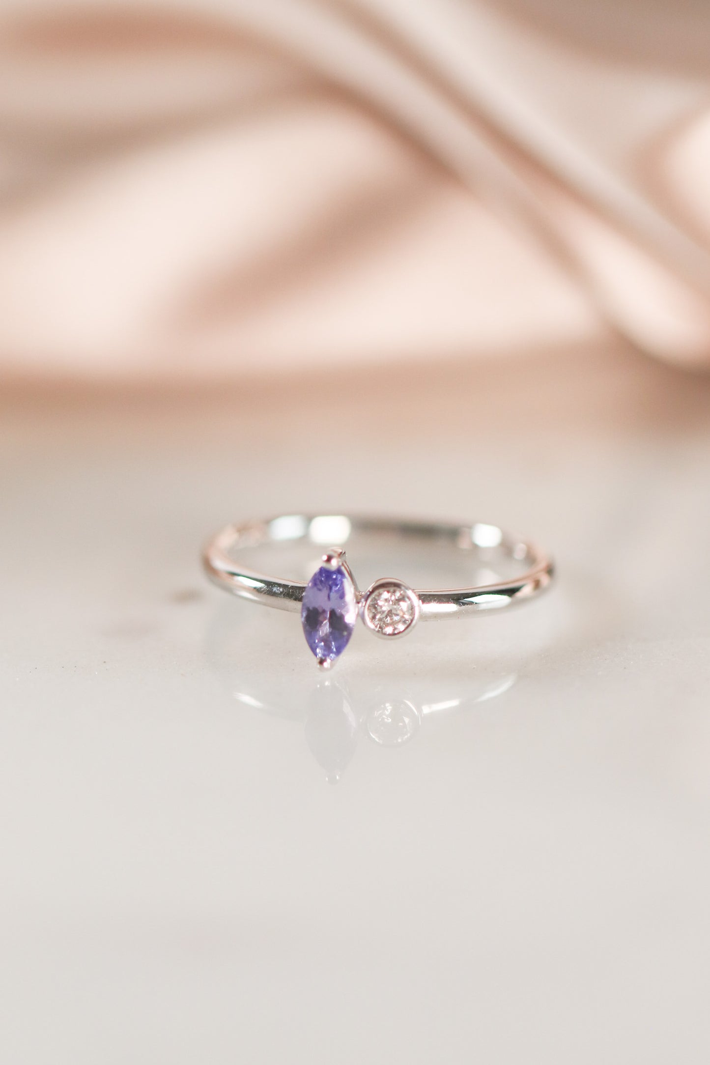 Dainty Tanzanite Ring