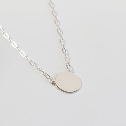 Engravable Disc Necklace