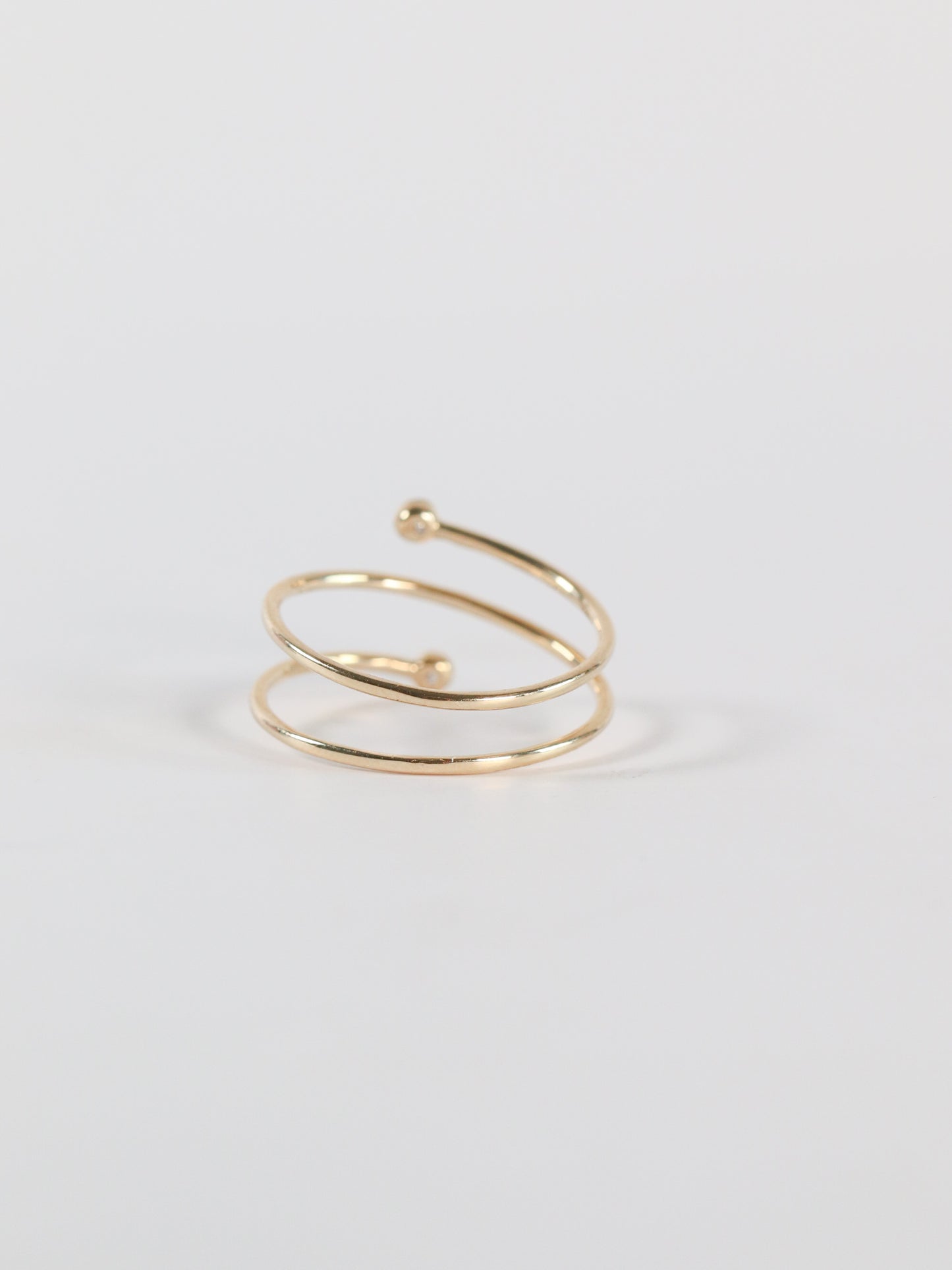 Wrap Around Wire and Diamond Ring