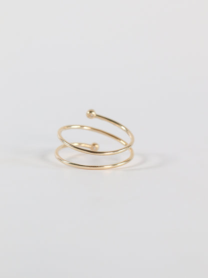 Wrap Around Wire and Diamond Ring