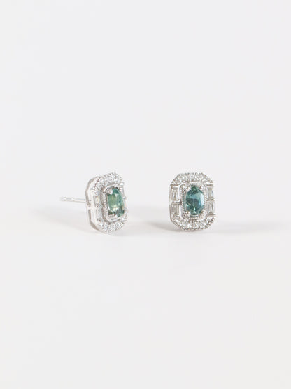 'Verena' - Montana Sapphire Studs