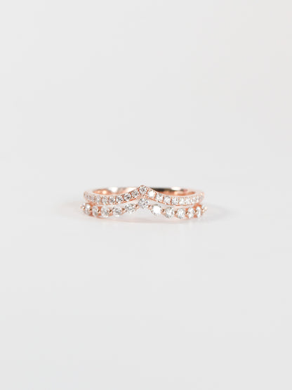 Rose Gold Double Contour Band