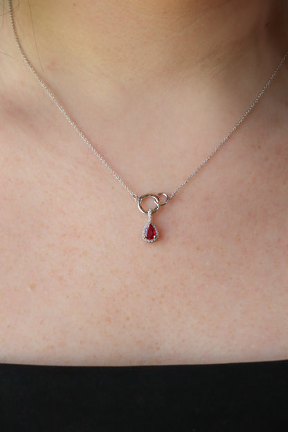 Ruby and Diamond Links Necklace - SPFJ Custom