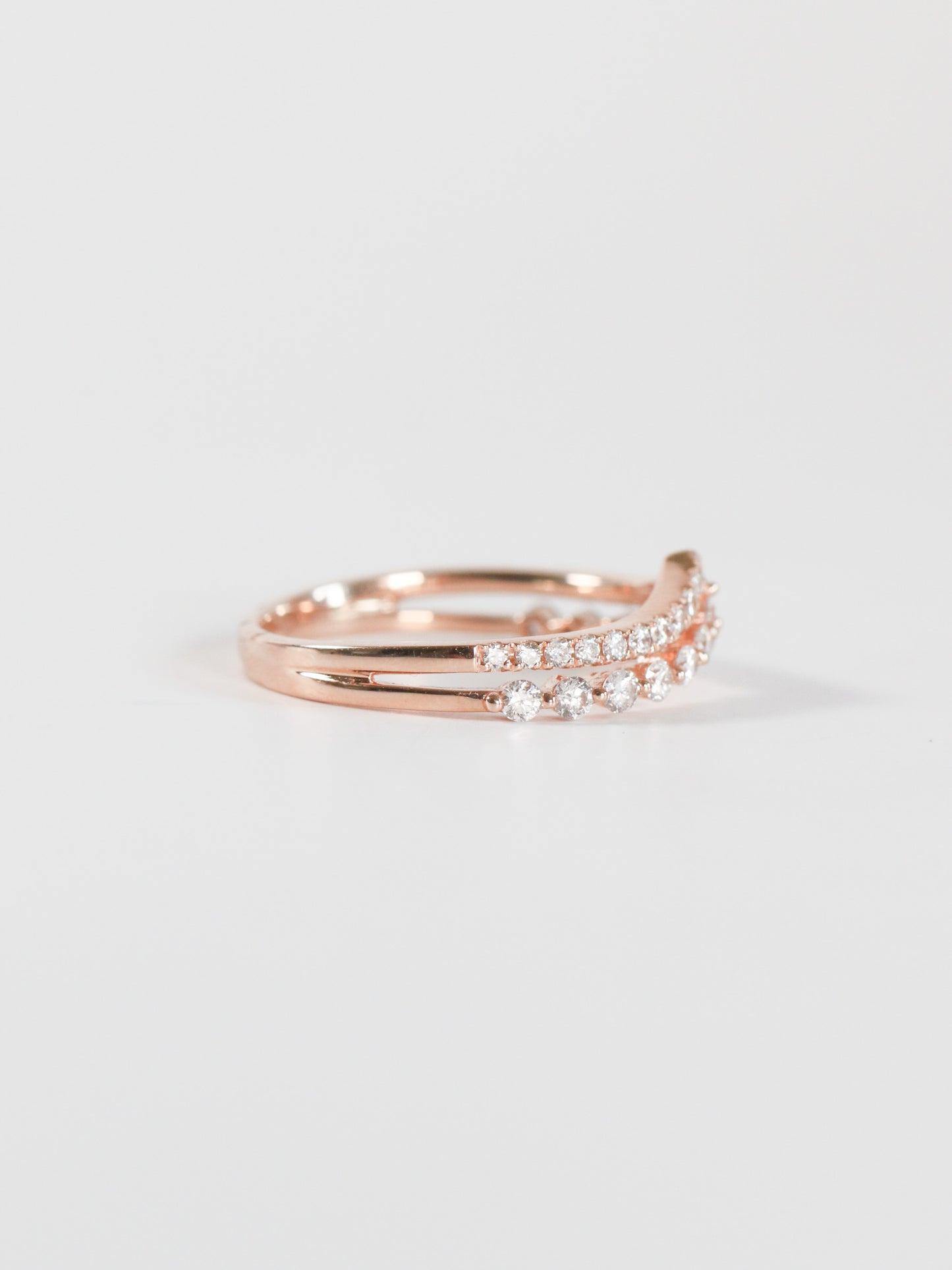 Rose Gold Double Contour Band