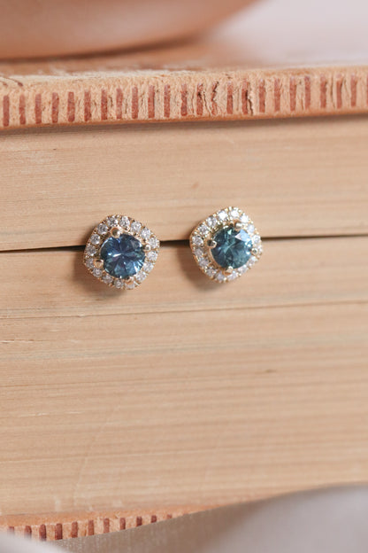 ‘Devony’ - Montana Sapphire Studs