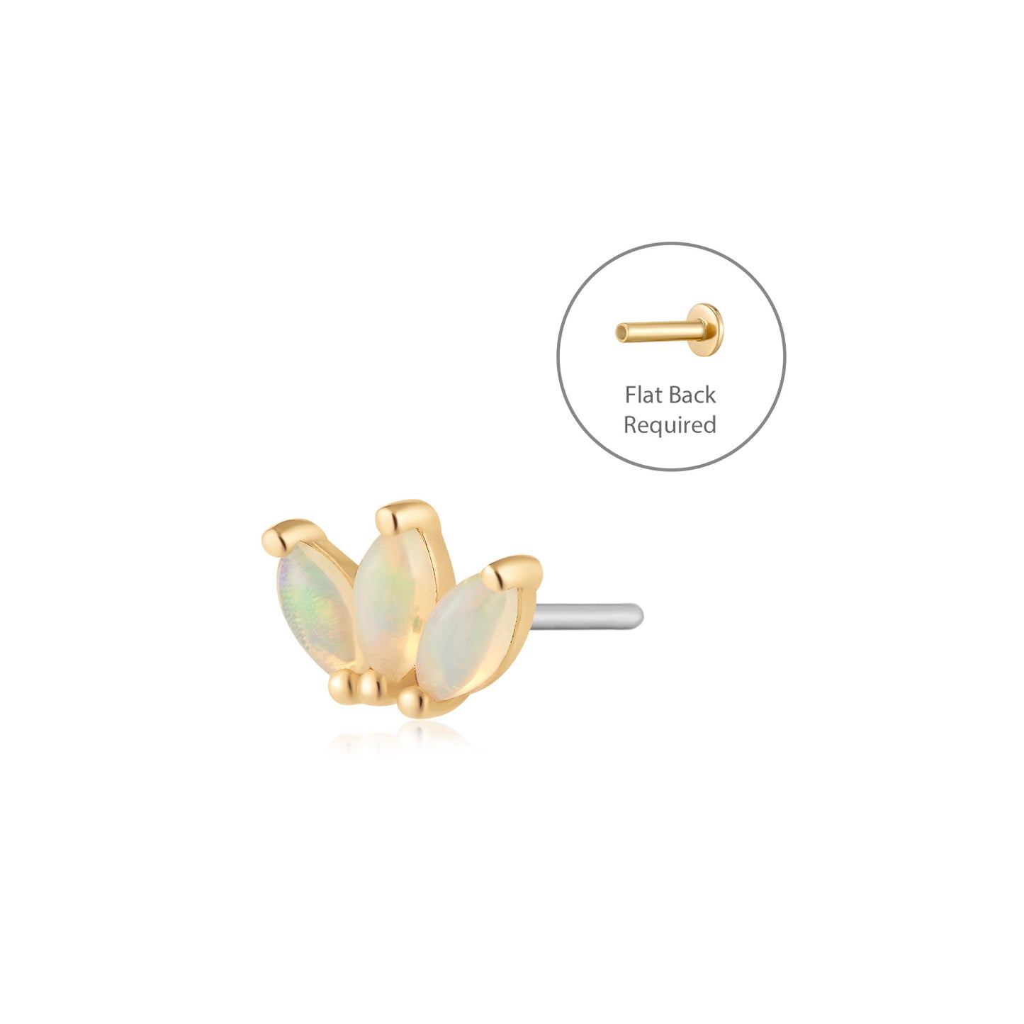 BLOOM - Flat Back Earring