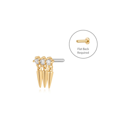 EMERSON - Flat Back Earring