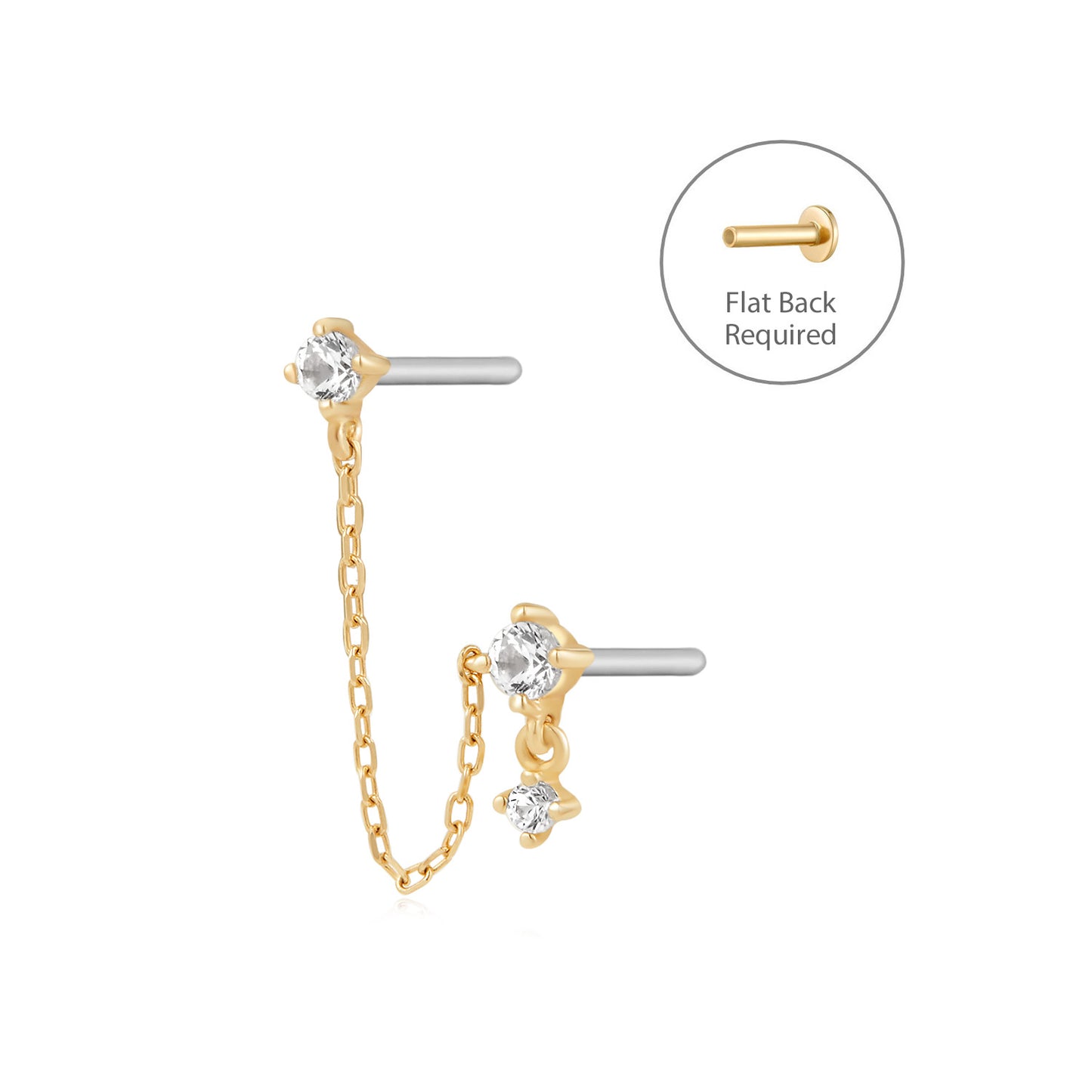 GRAMERCY - Flat Back Earring