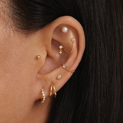 SPHERE - Flat Back Earring