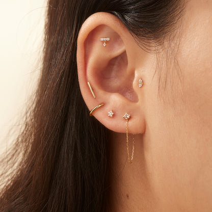 DIANA - Flat Back Earring