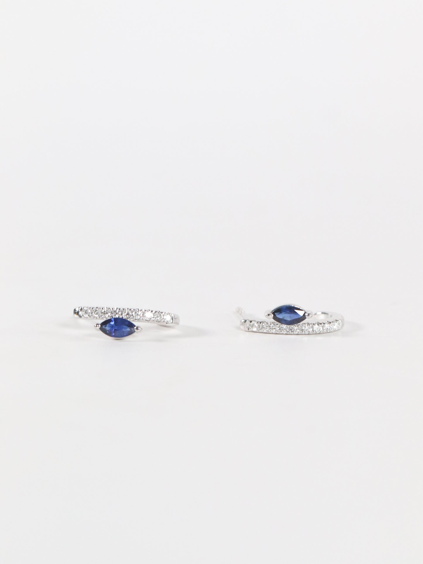 Marquise Blue Sapphire Earrings