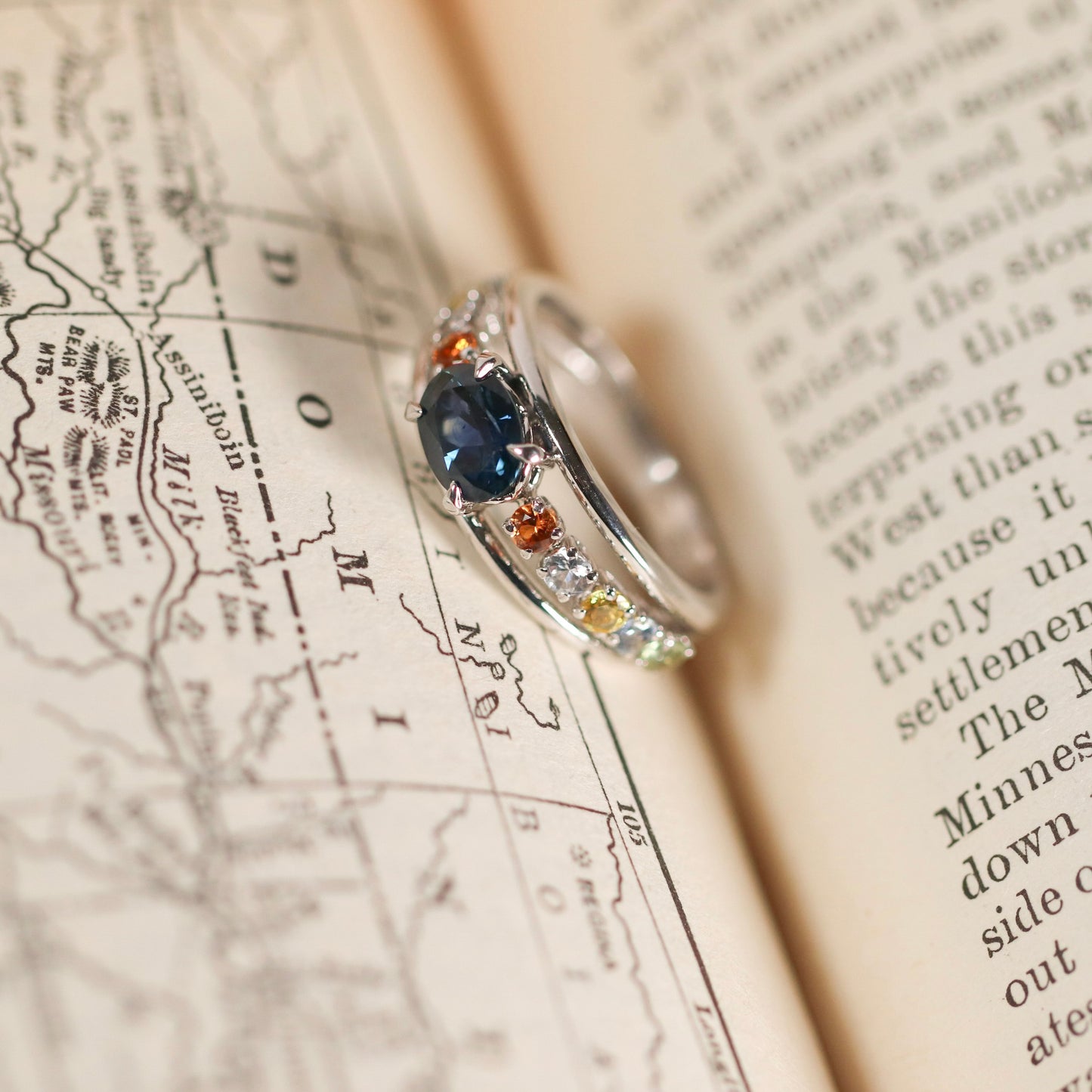 ‘Jora’ Montana Sapphire Ring - SPFJ Custom Collection