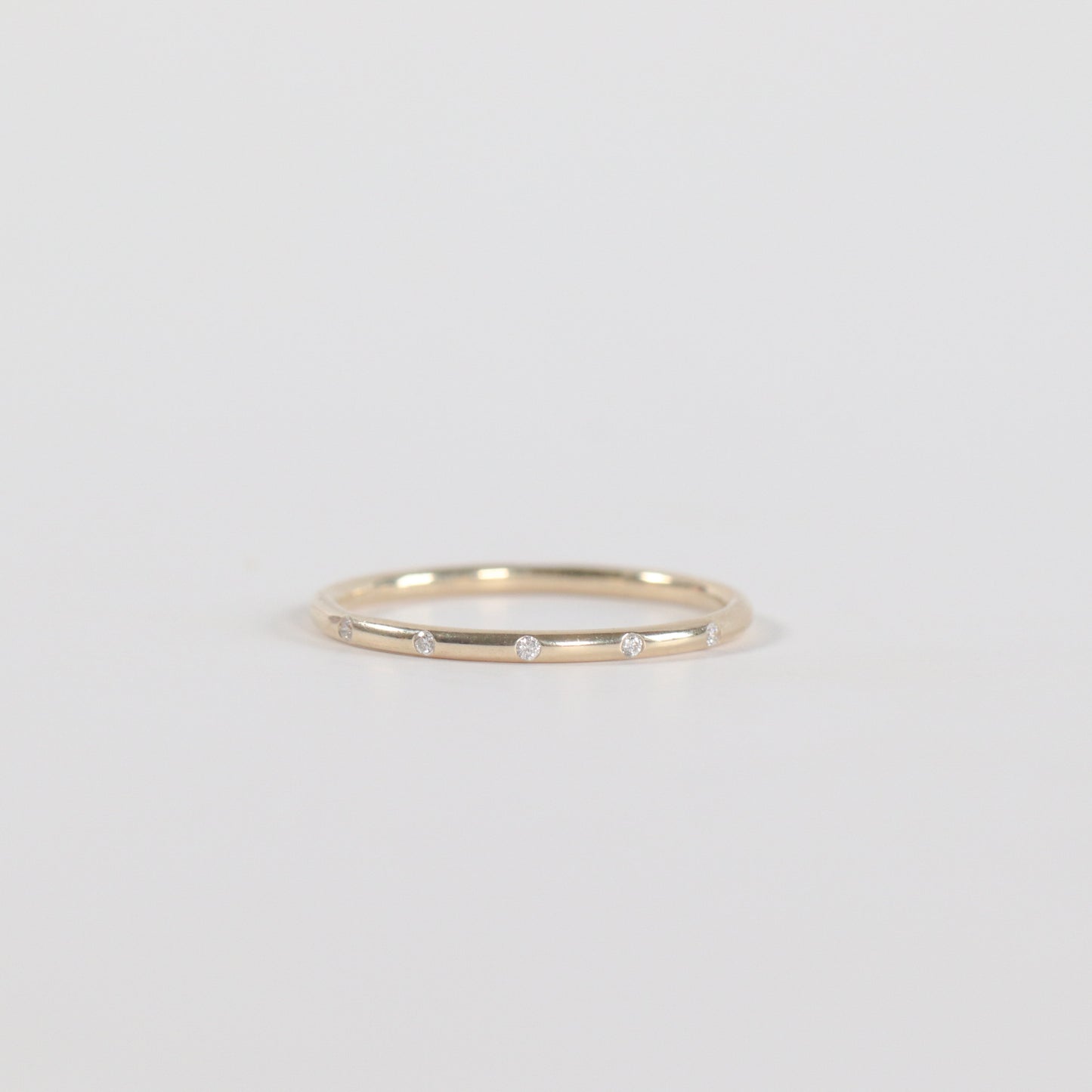 Dainty Flush Set Diamond Band