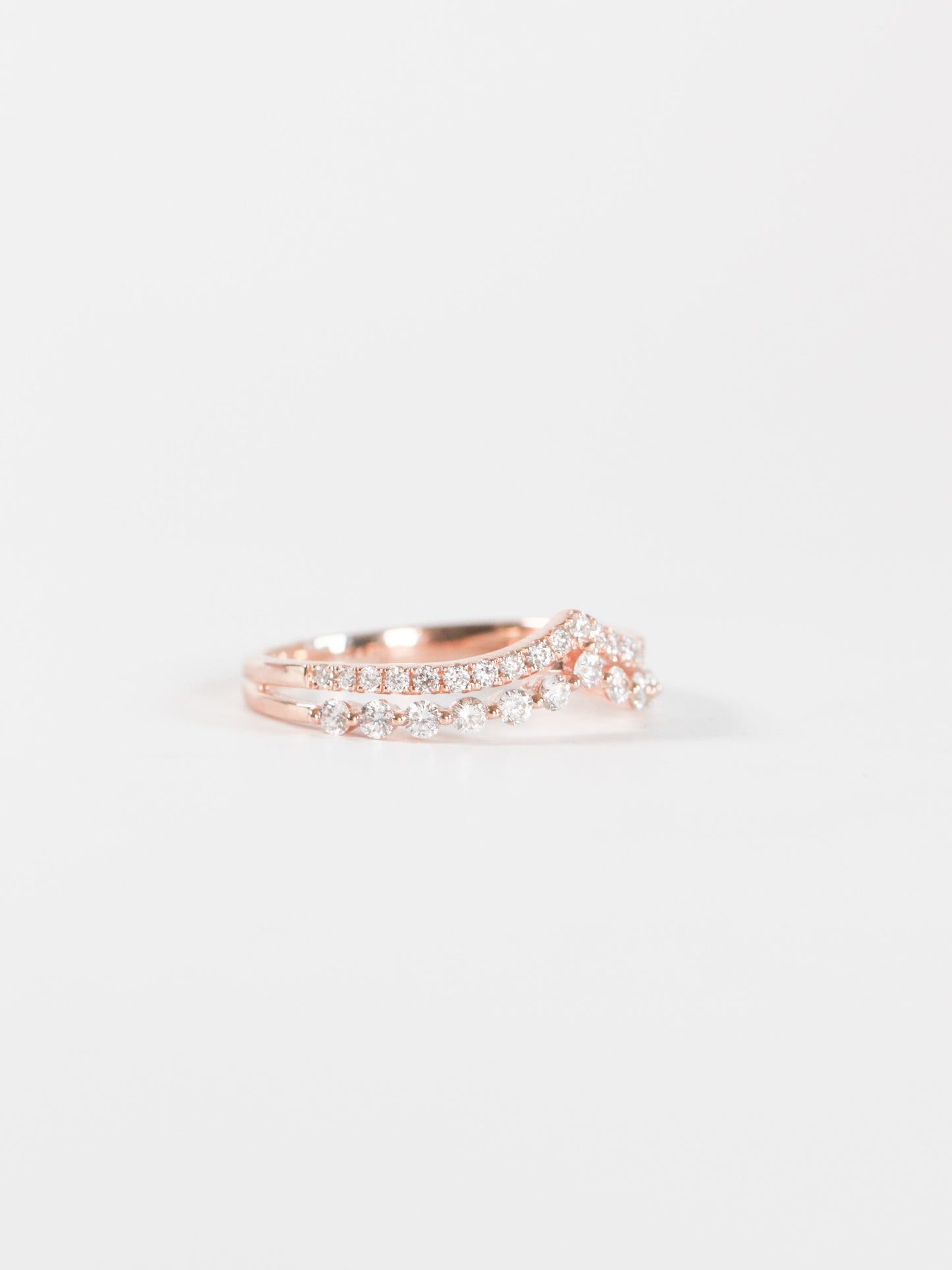 Rose Gold Double Contour Band