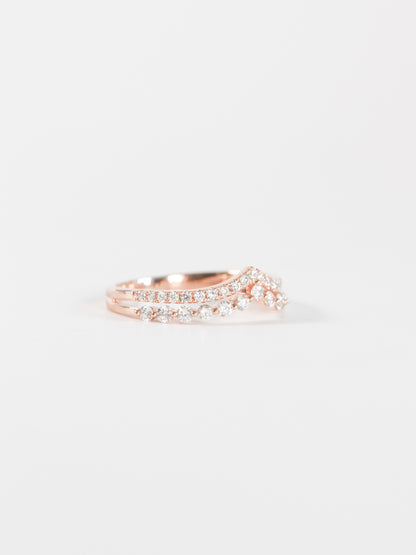 Rose Gold Double Contour Band