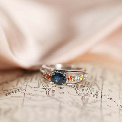 ‘Jora’ Montana Sapphire Ring - SPFJ Custom Collection