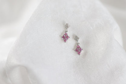 'Blush' - Pink Sapphire Studs